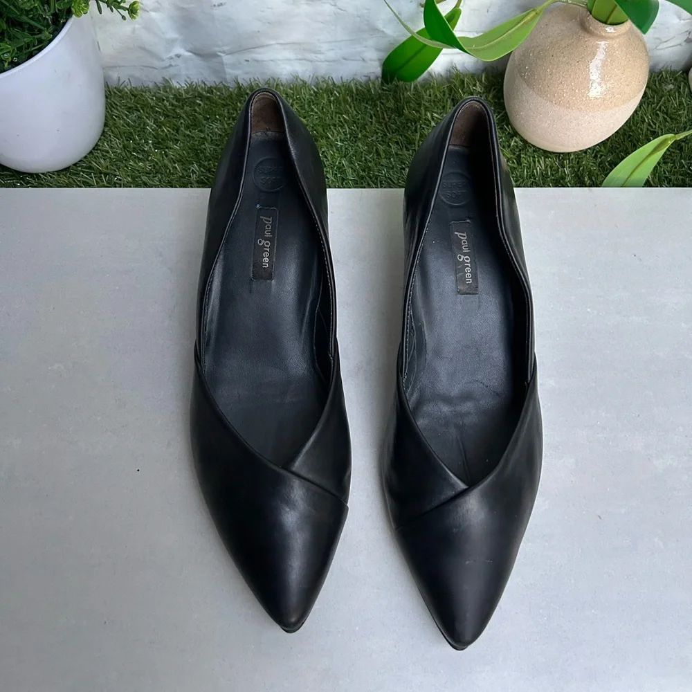 PAUL GREEN🔴black Leather pumps Size UK 5 US 7.5 gently used - Picture 12 of 16